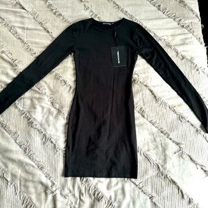 PLT Black bodycon dress